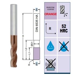 Fresa SM3525 TI MD Z3 Ø 4 - 10 Torica
