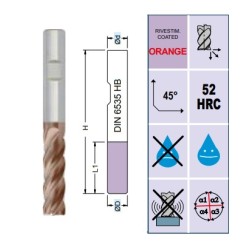 Fresa SMW4501 TI MD Z4 Ø 5 - 20