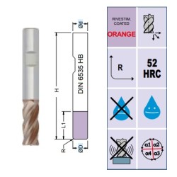 Fresa SMW4305 TI MD Z4 Ø 4 - 20 Torica