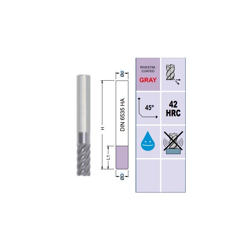 Fresa SM6402 MD Z6-8 Ø 4 - 20