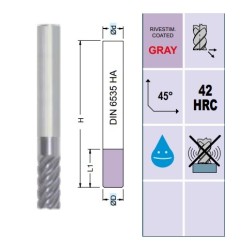 Fresa SM6502 MD Z6-8 Ø 4 - 20