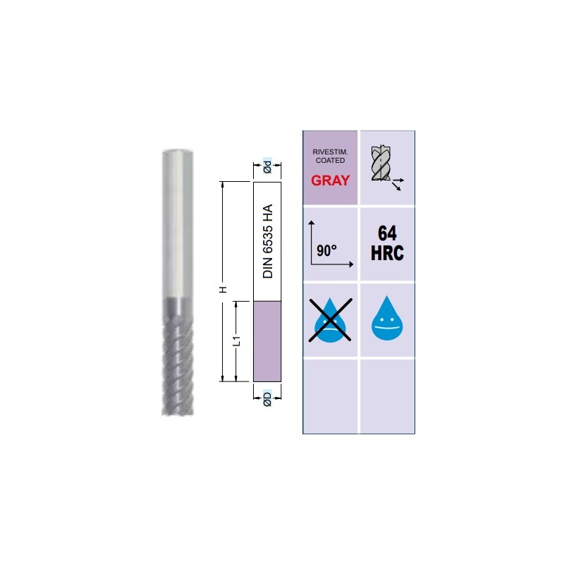 Fresa SM6532 MD Z6-8 Ø 6 - 20