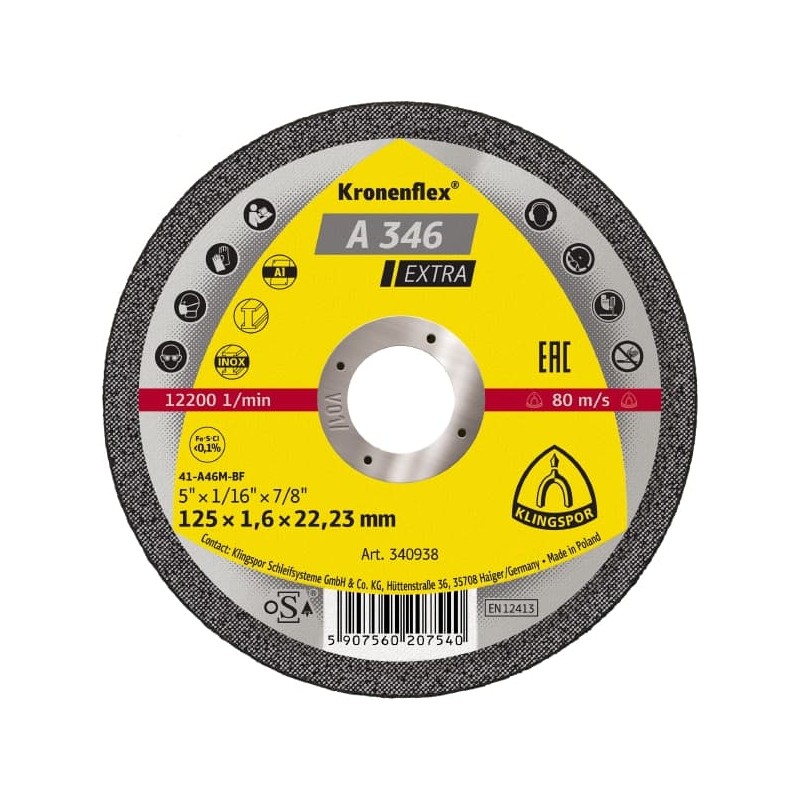Disco da taglio A 346 Extra Ø 125