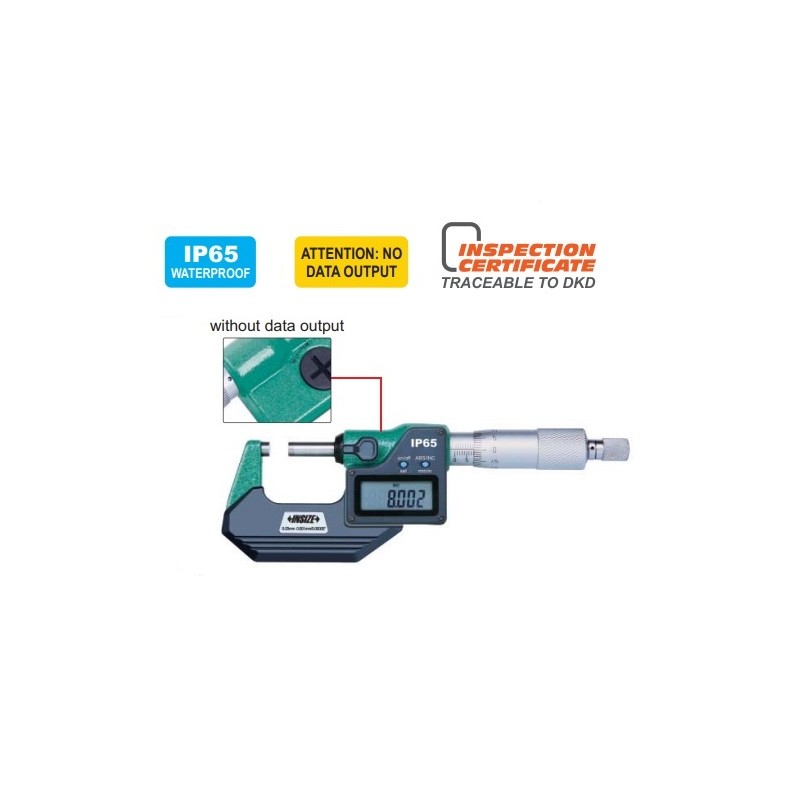 Micrometro digitale per esterni waterproof IP65 3108