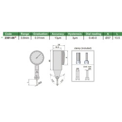 Tastatore a leva 2381-08