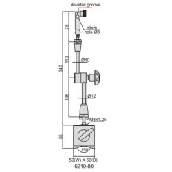 Supporto porta comparatore 6210-80