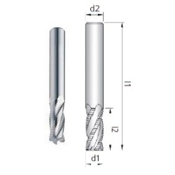 Fresa E10 Z3-4 HSS-E Co8