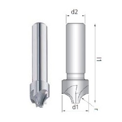 Fresa S4 Z4 HSS-E Co8