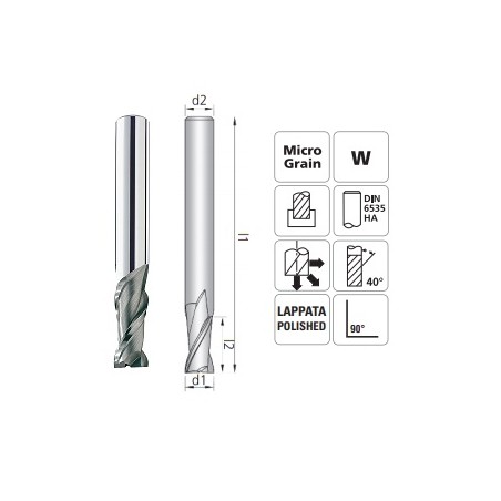 Fresa CBRA2 Z2 Ø 3 - 20