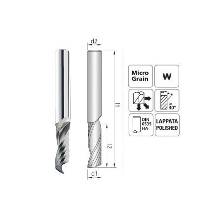 Fresa monotagliente CBRA1 Ø 2 - 16