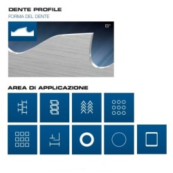 Lame 2450x27x0,9 5/7 M42 PROFILE
